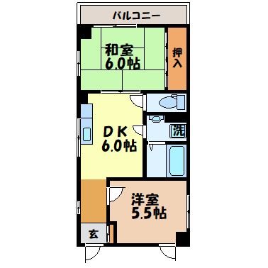 コーポ周 間取り