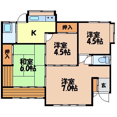 Ken's House　西坂町 間取り