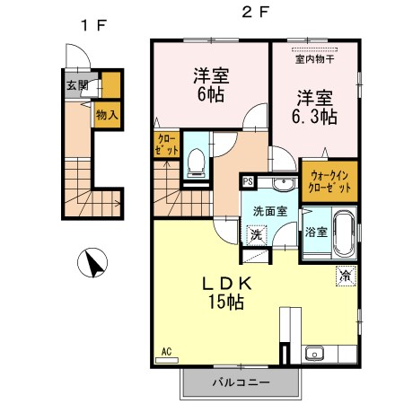 エスポワール（東町） 間取り