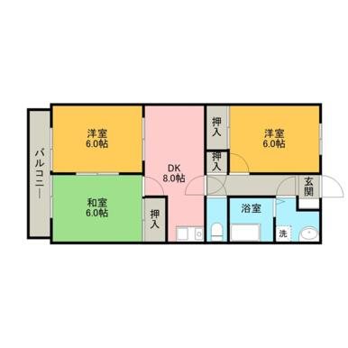 アメニティハウスⅡ（東町） 間取り