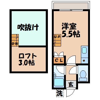 クイーンパレス橋口町  間取り