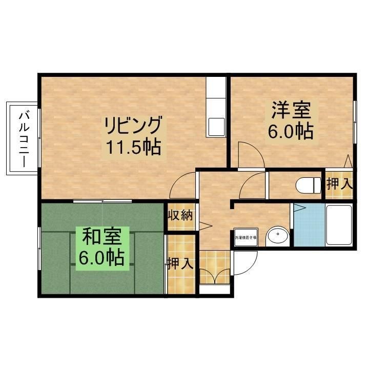 グレイス田ノ浦（田中町） 間取り