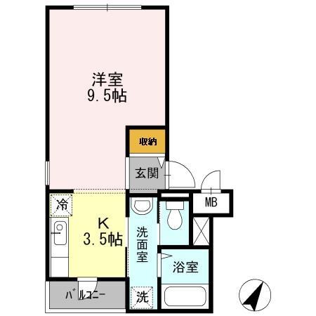 ユニバード（天神町） 間取り