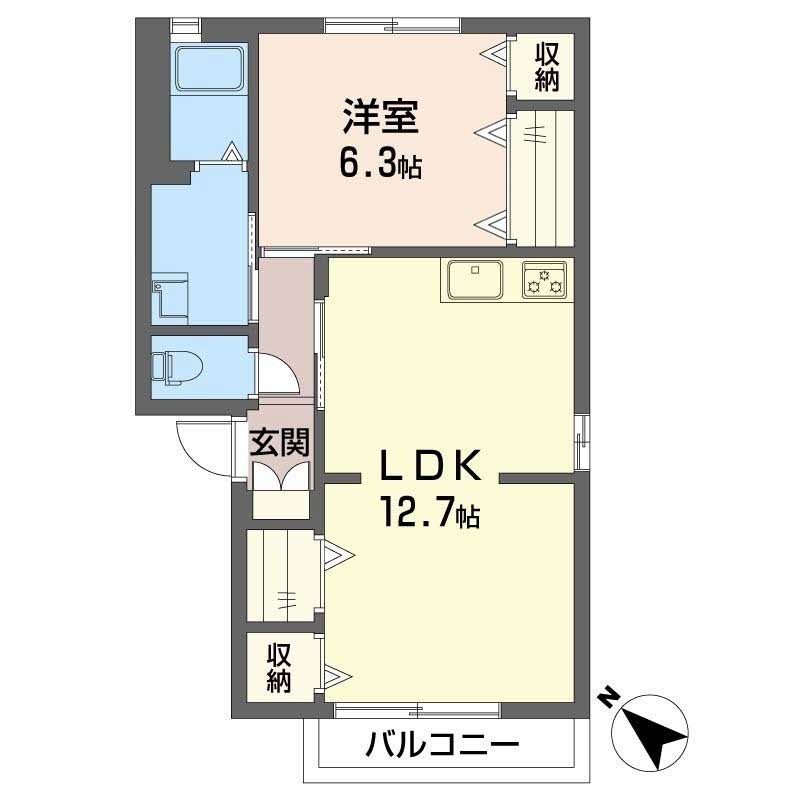 エスポワール吉田A棟 間取り