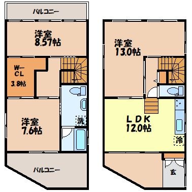 上野町戸建 間取り