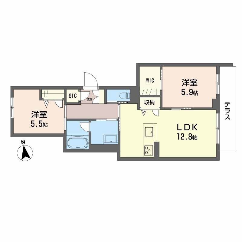シャーメゾン上野 間取り
