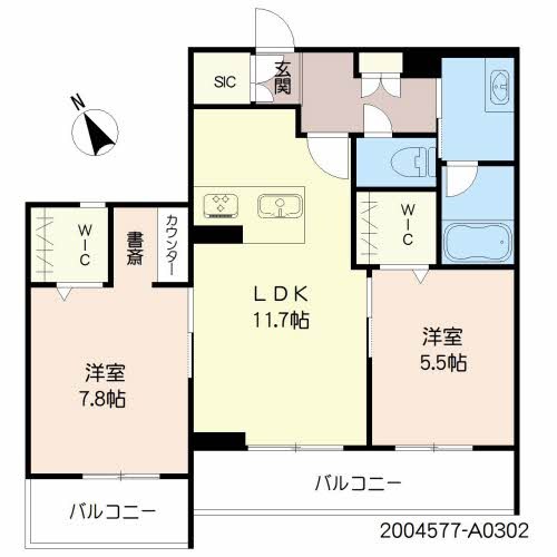 シャーメゾンピースベル 間取り