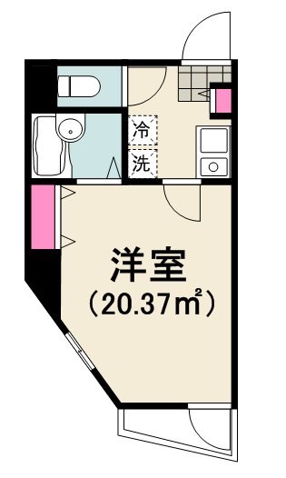 ルミエール 201号室 間取り