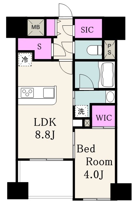 クレヴィア門前仲町 304号室 間取り