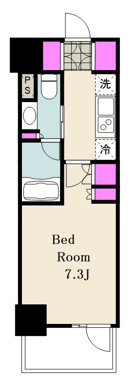 ルフォンリブレ赤羽 204号室 間取り