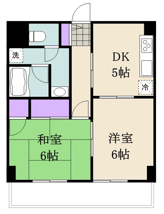 サンハイム原木中山 間取り