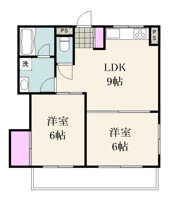 ベルセゾン行徳 103号室 間取り