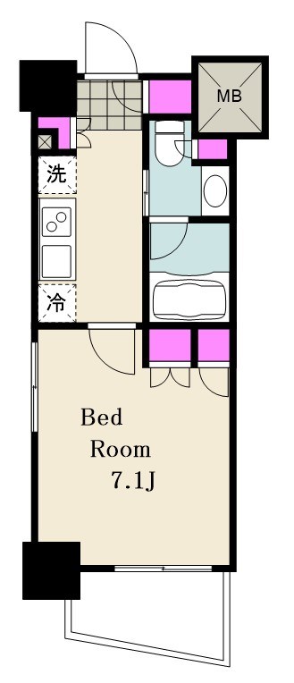 ルフォンリブレ赤羽 601号室 間取り