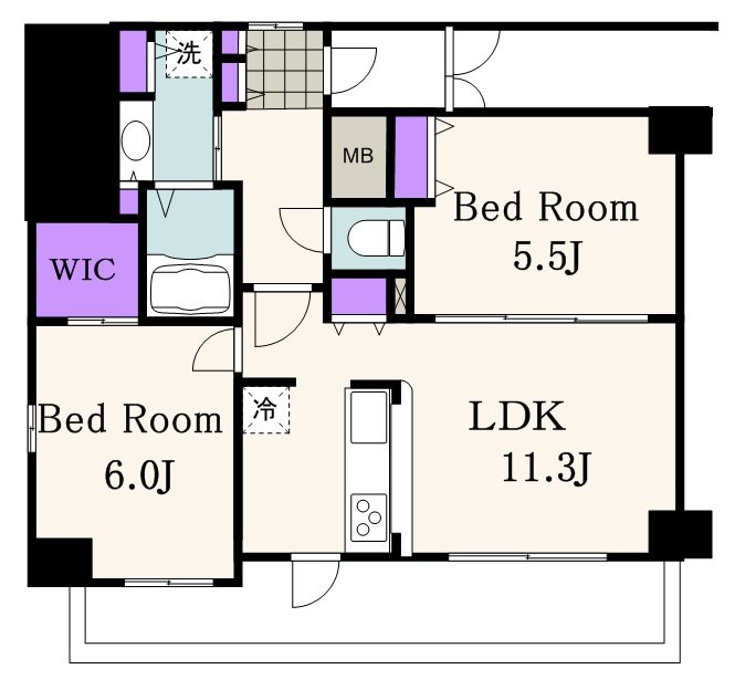 エステムプラザ品川駅前5thAvenue 1001号室 間取り