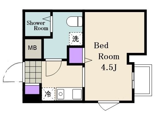 エスペラールⅢ 202号室 間取り