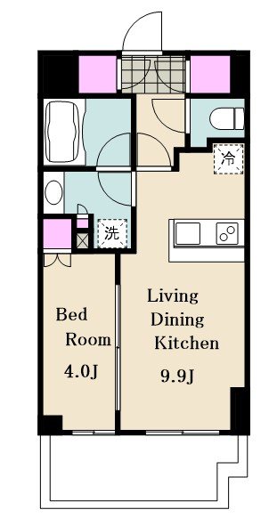 Brillia早稲田鶴巻町 602号室 間取り