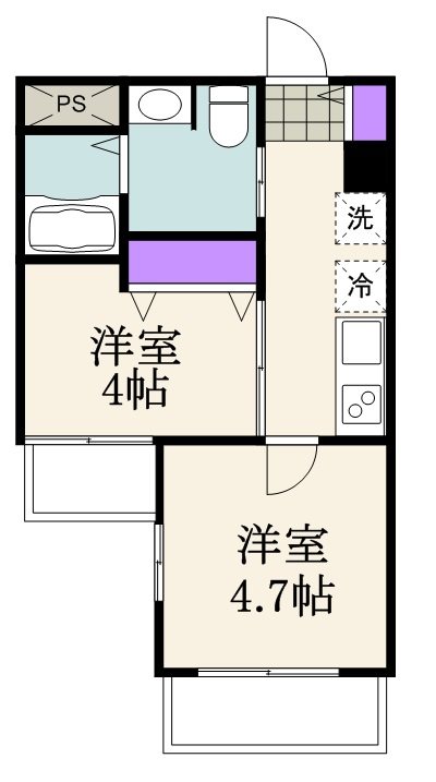 グローブレジデンス蒲田 202号室 間取り