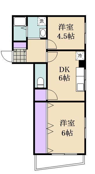 シャインビレッジ吉岡 501号室 間取り