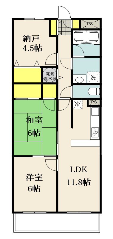 ライオンズマンション東川口 207号室 間取り