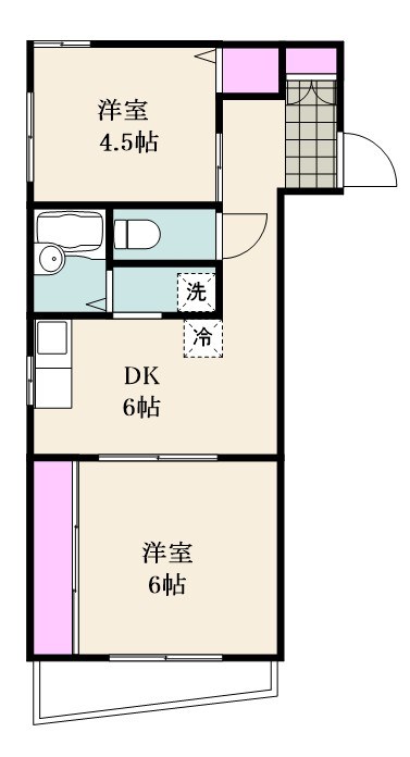 シャインビレッジ吉岡 503号室 間取り