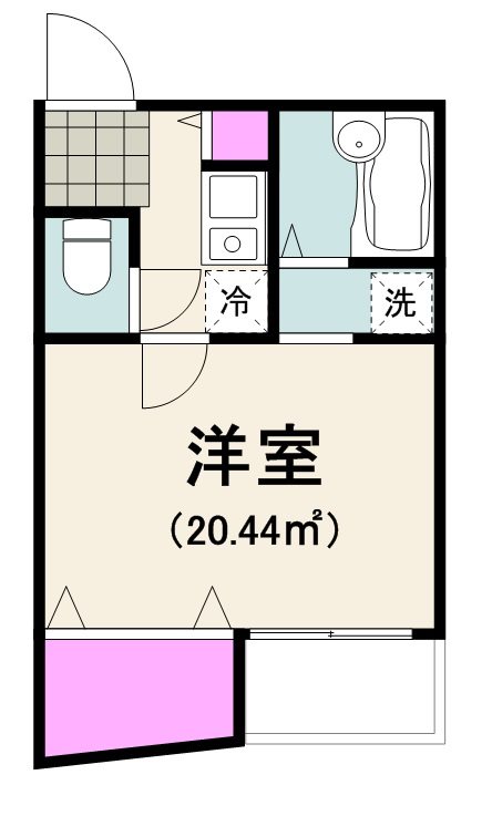 ルミエール 503号室 間取り