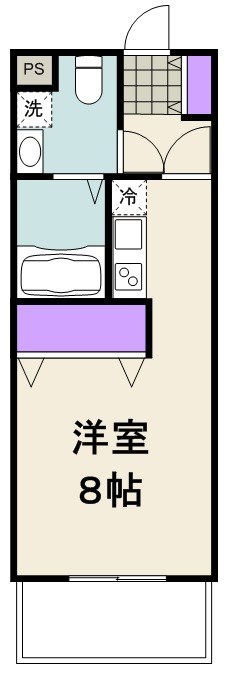 TKフラッツ草加 308号室 間取り