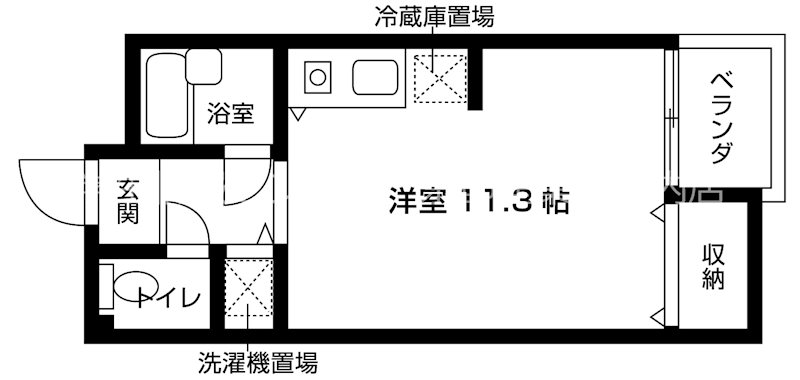 ハウゼ紫竹 間取り図