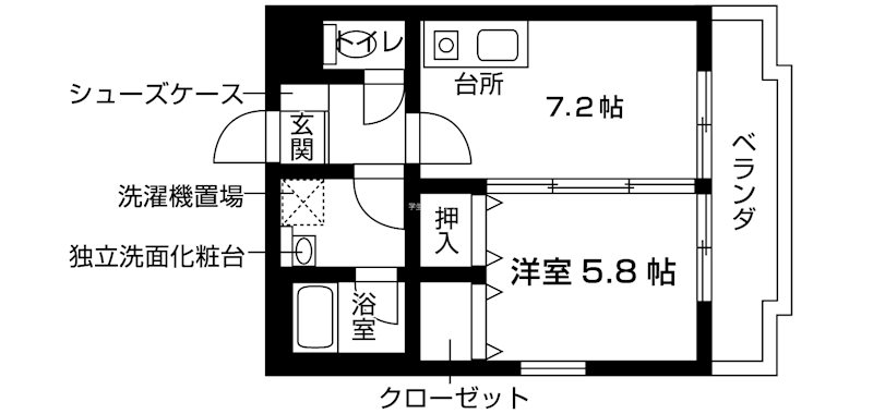 ハウゼ紫竹 玄関