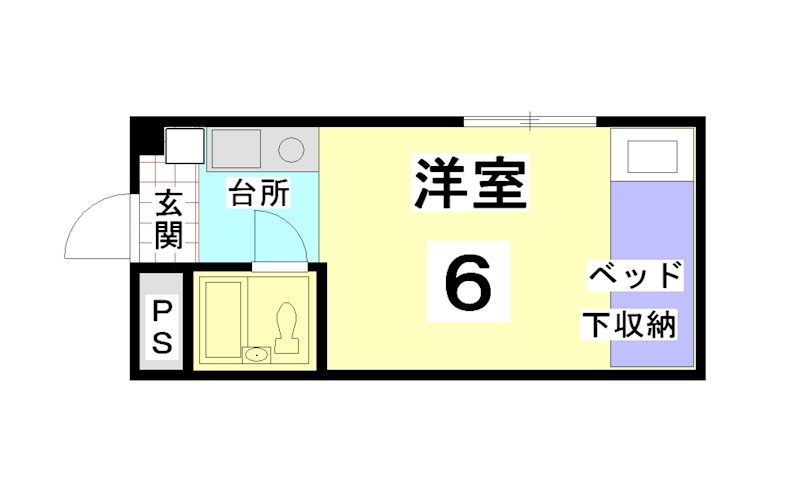 ヴィラ紫竹 間取り図