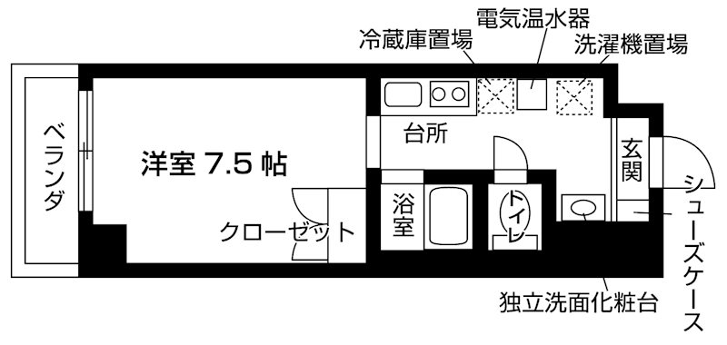 ル・ブロ・ピュール鞍馬口 間取り図