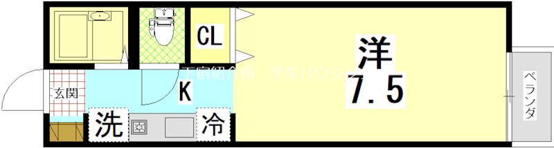 ルミエール松ヶ崎 間取り図