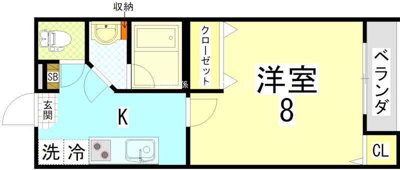 ペイサージュ松ヶ崎 間取り図