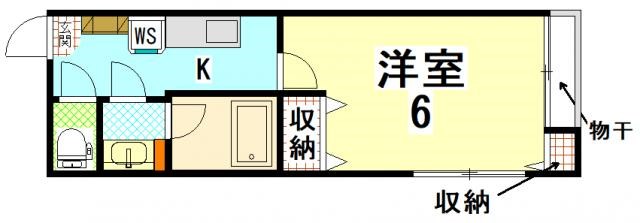 ペイサージュ松ヶ崎 間取り図