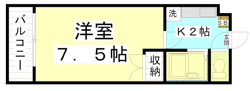 カーサフォーレスト西賀茂 間取り図