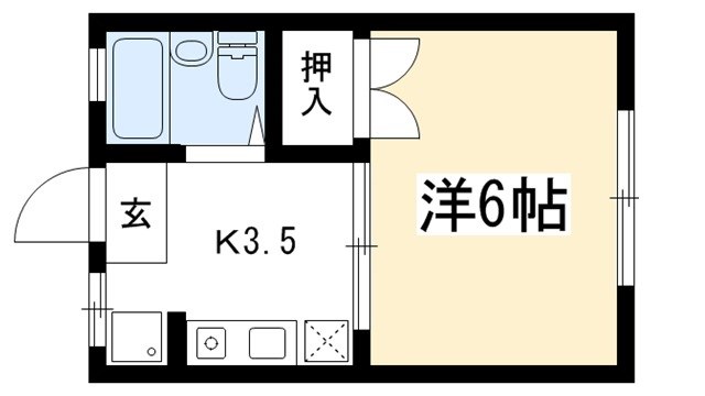 ハイツ大門 間取り図
