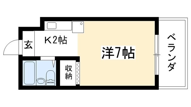 パルティール紫野 間取り図