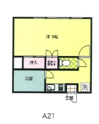 グリーンハウスA棟 間取り図