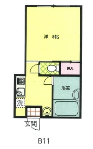 グリーンハウスB棟 間取り図