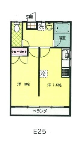 グリーンハウスE棟 間取り図