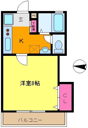 メゾンドリーム２号館 間取り図