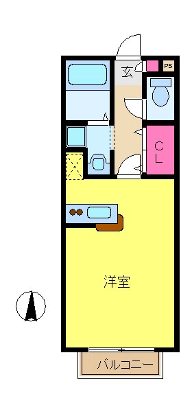 ジュネス山田Ｂ 間取り図