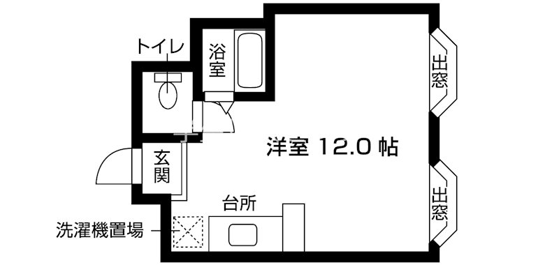 フローレス北山 間取り図