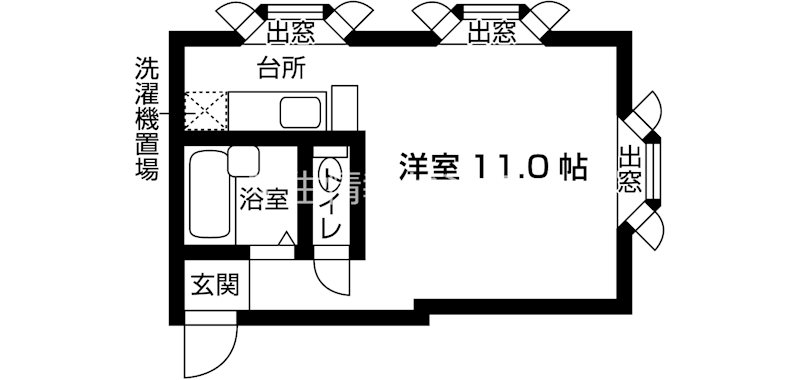 フローレス北山 間取り図