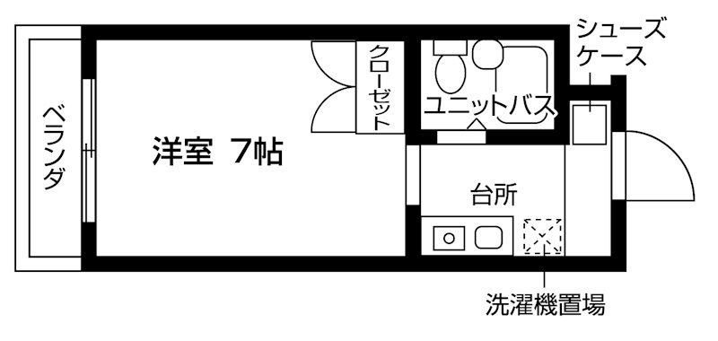 グリーンハイツ 間取り図