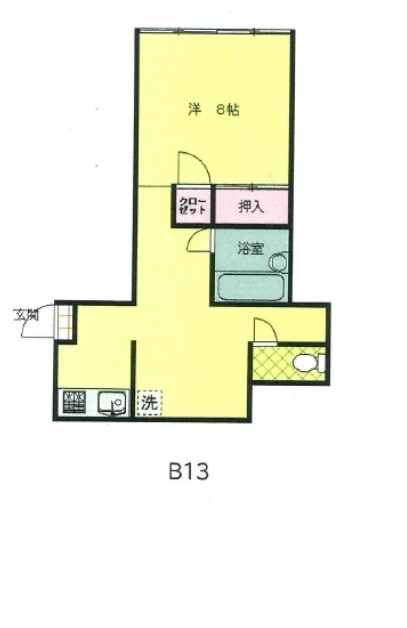 グリーンハウスB棟 間取り図