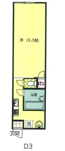 グリーンハウスC棟D棟 間取り図