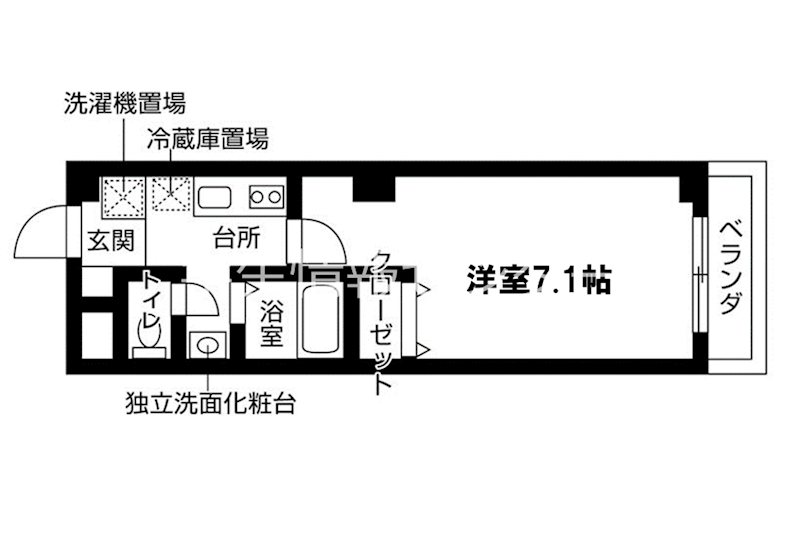 クオリカ紫竹 間取り図