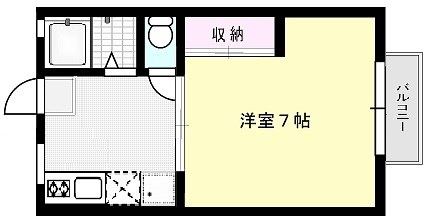 南新ハイツA棟 間取り図