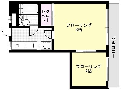 クレセント・コジマ 間取り図