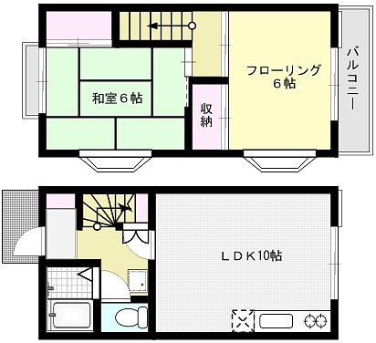 コーポ坂巻 103号室 間取り